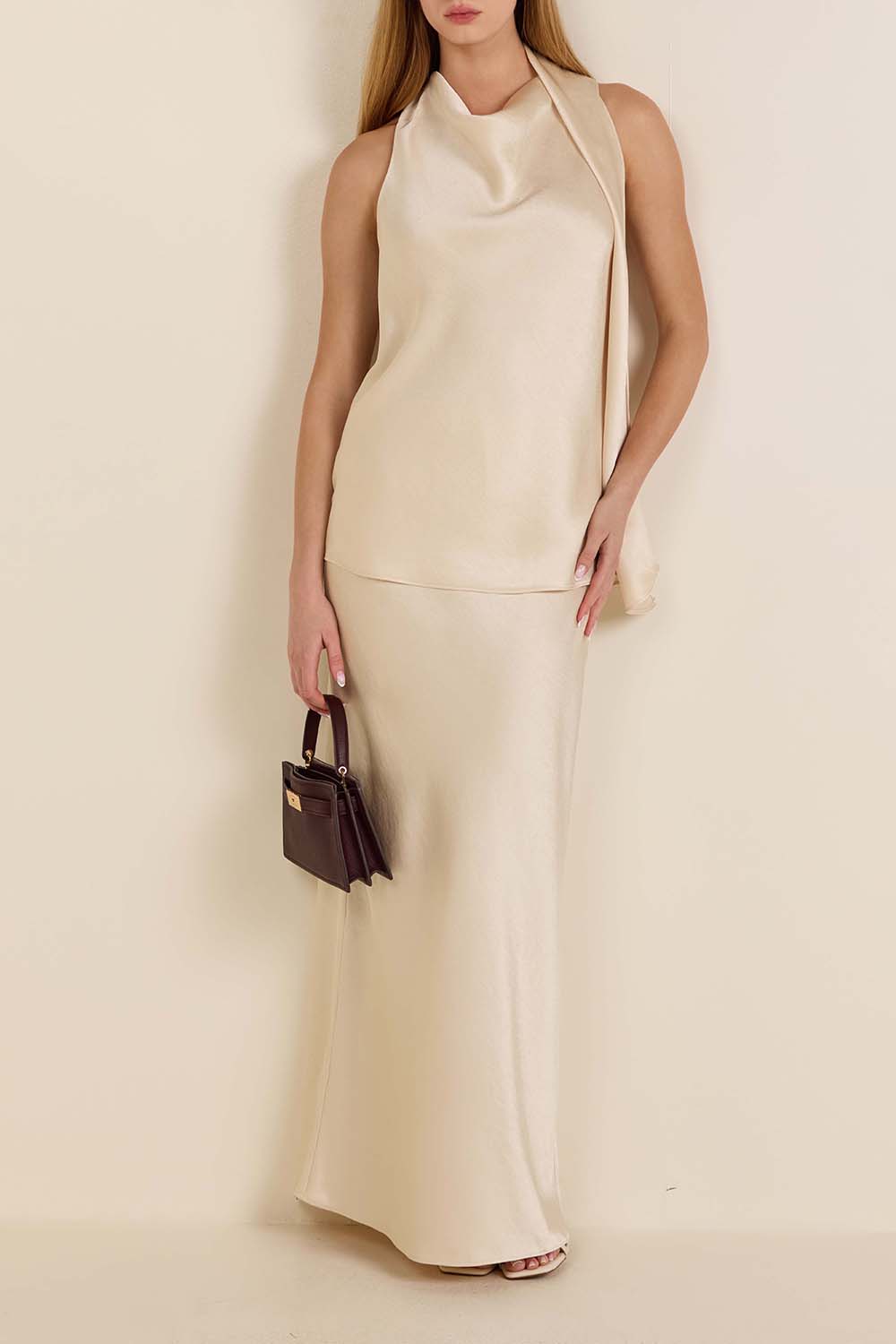 חצאית מקסי סאטן